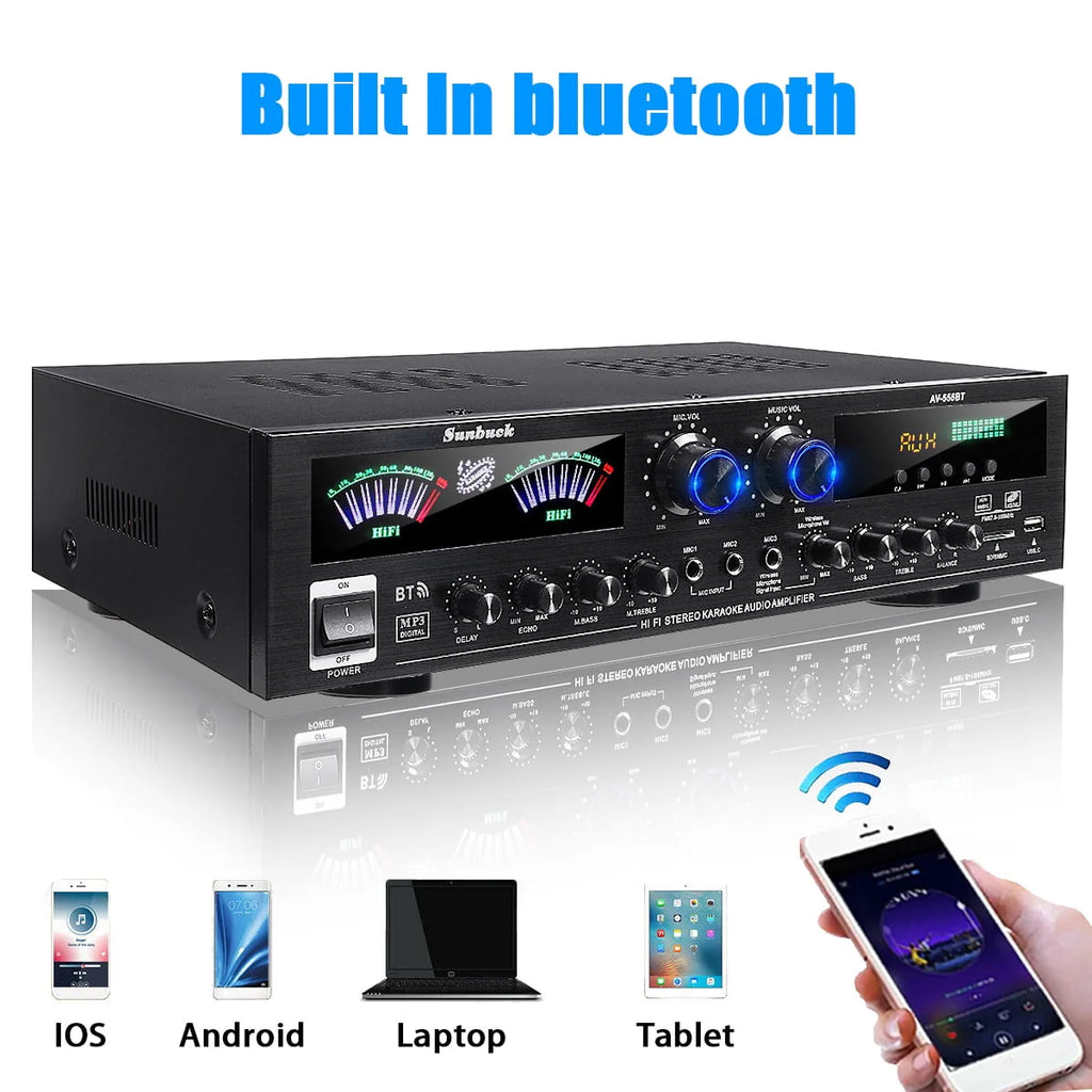 4000W Bluetooth Audio Power Amplifier J239673