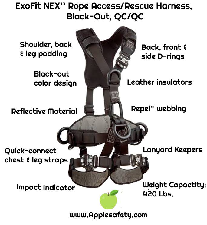 Black-Out Rope/Rescue Harness - Large I38117