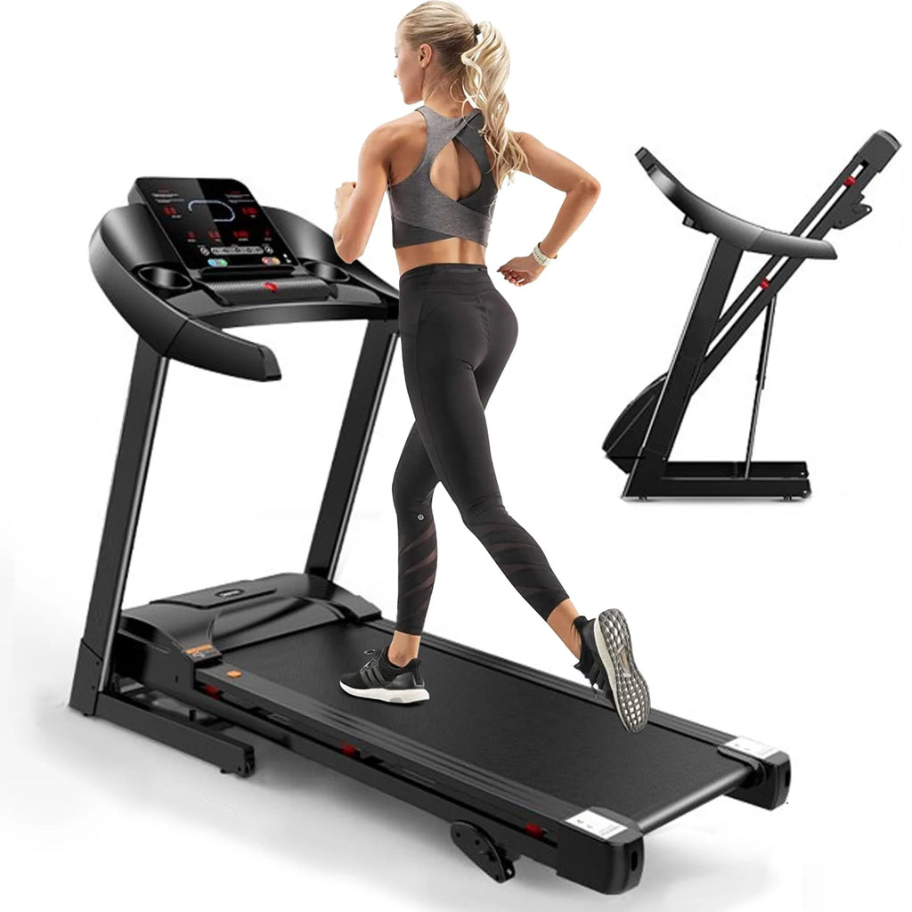 Folding Electric Treadmill 280 LBS Weight Capacity M54919