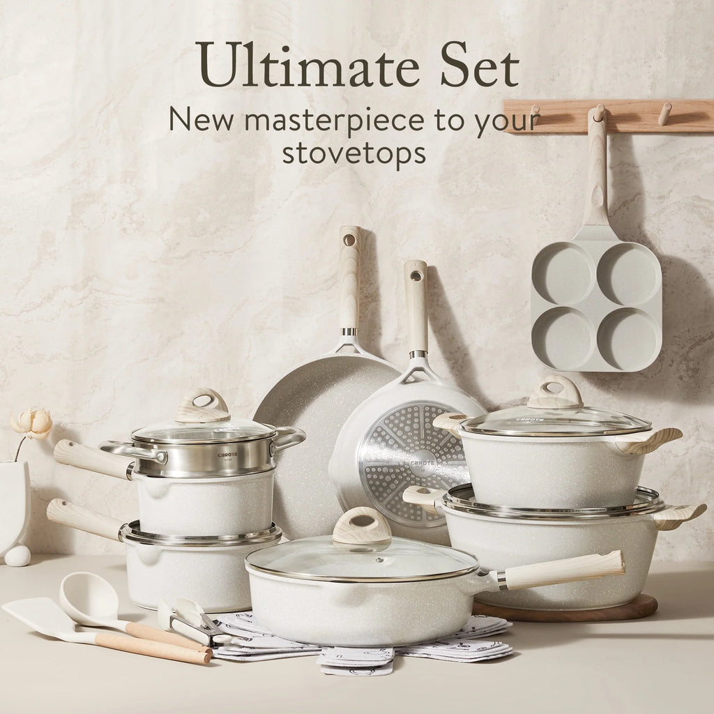 21 Pcs Nonstick Induction Cookware Set D589641
