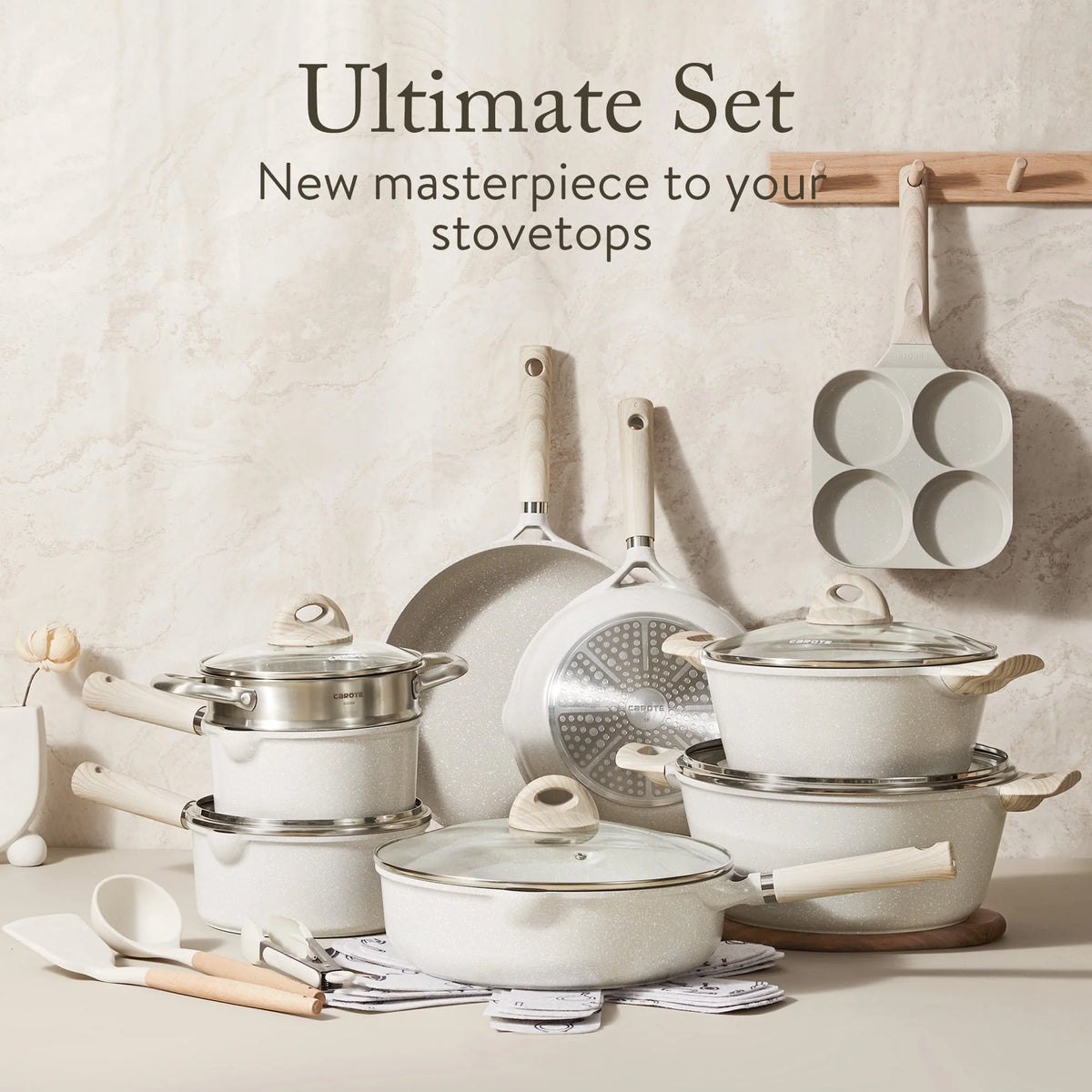 21 Pcs Nonstick Induction Cookware Set D589641