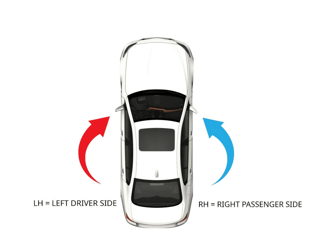 Right Passenger Convex Mirror Glass Lens with Adhesive U9831