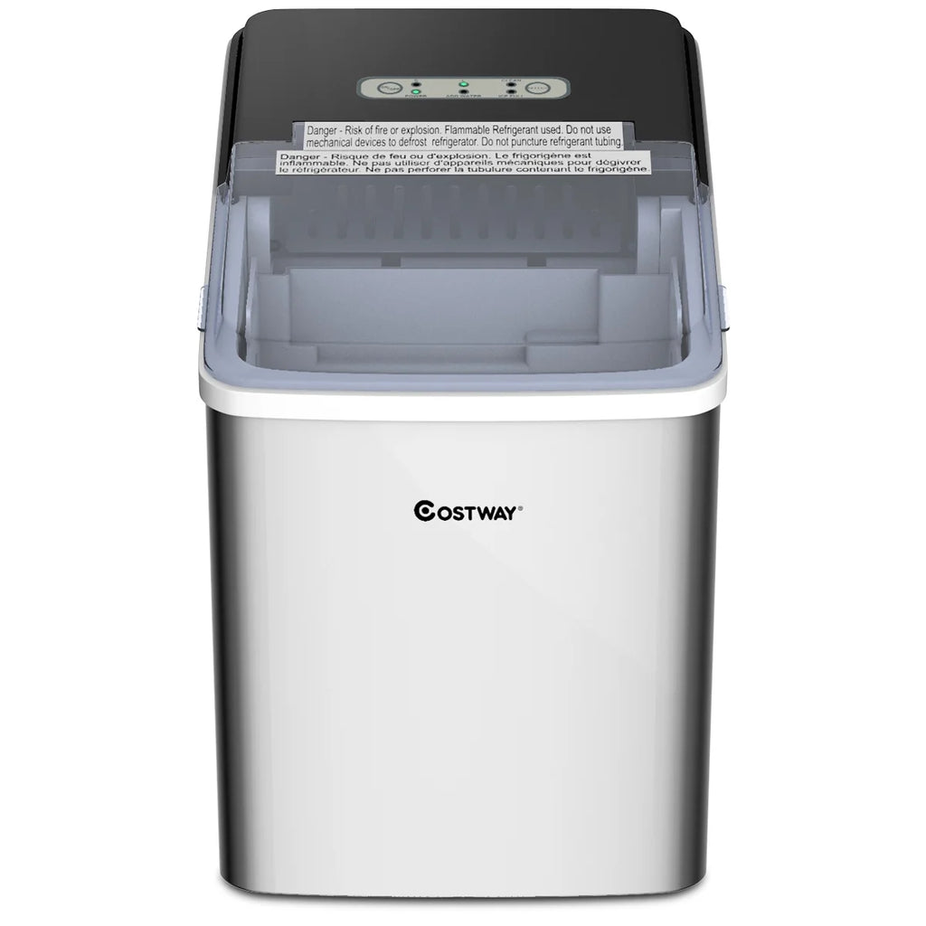 Stainless Steel Countertop Ice Maker with Scoop M472