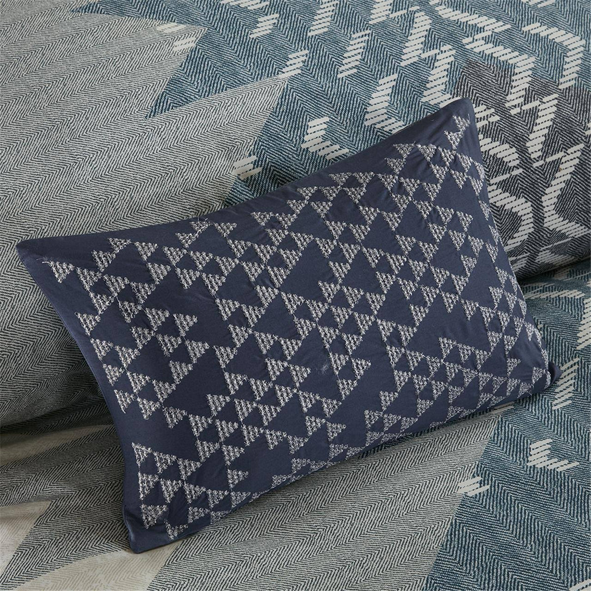 3 Piece Duvet Cover Mini Set Blue Full/Queen L55682
