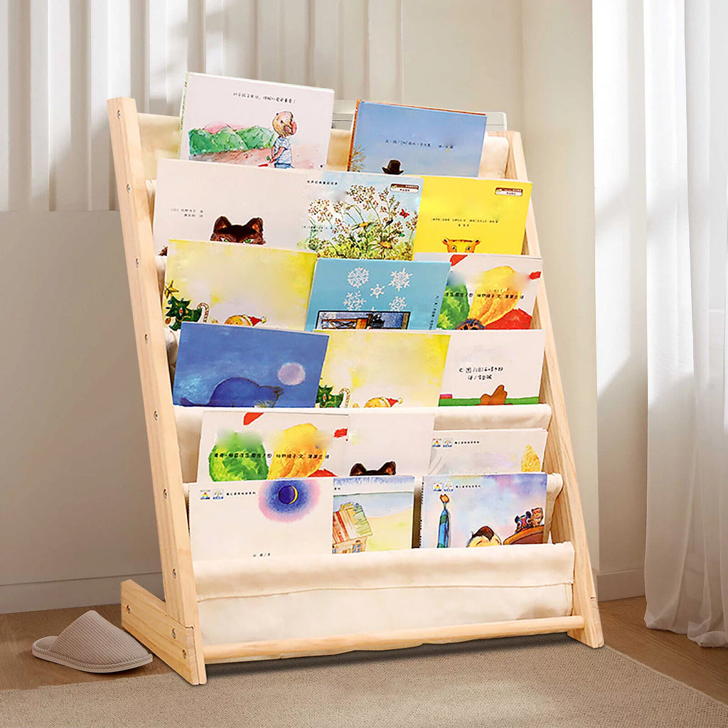 Wooden Bookcase Storage Organizer N653